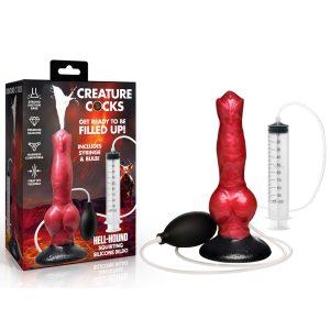 Creature Cocks Hell Hound Squirting Silicone Dildo