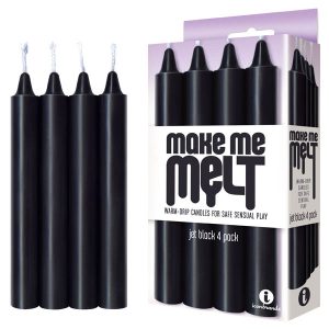 Make Me Melt Drip Candles - Black