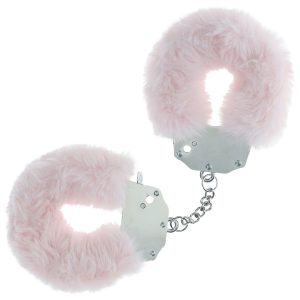 OUCH! Heavy-Duty Fluffy Cuffs - Powder Pink