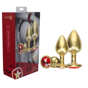 OUCH! Milan Collection - Metal Anal Plug Set - Gold