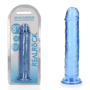 REALROCK 20 cm Straight Dildo - Blue