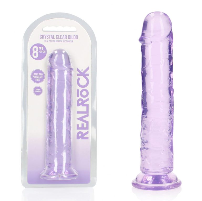 REALROCK 20 cm Straight Dildo - Purple