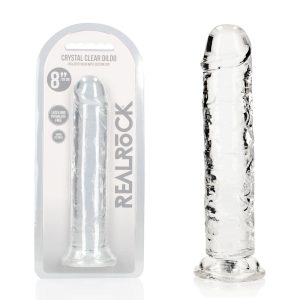 REALROCK 20 cm Straight Dildo - Transparent