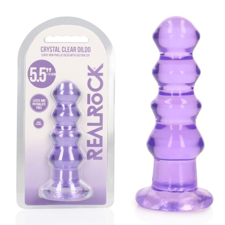 REALROCK 14 cm Curvy Anal Plug - Purple