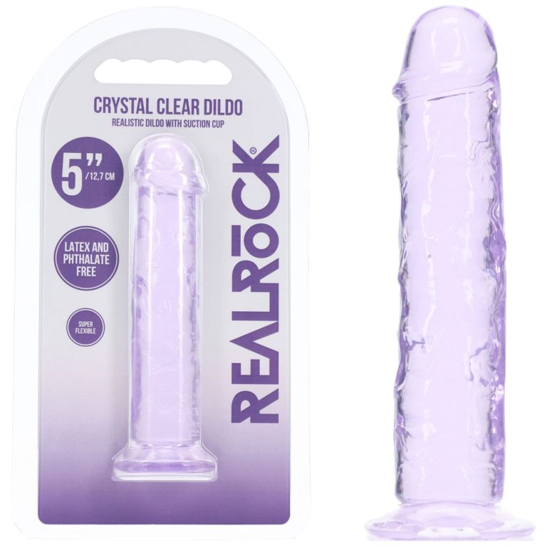 REALROCK Realistic 5'' Dildo - Purple