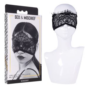 S&M Veiled Vision Lace Blindfold