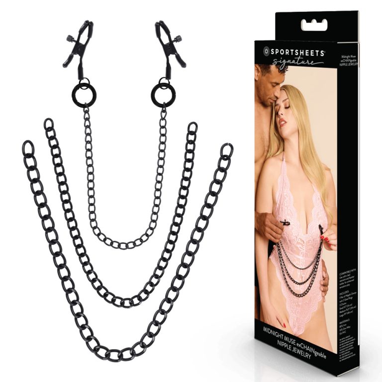 SPORTSHEETS Signature Midnight Muse exCHAINgeable Nipple Jewelry